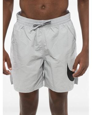 Nike Bañador Con Logo Estampado - Gris