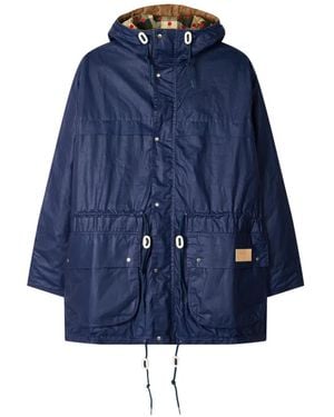 Paul Smith X Barbour Durham Hooded Jacket - Blue