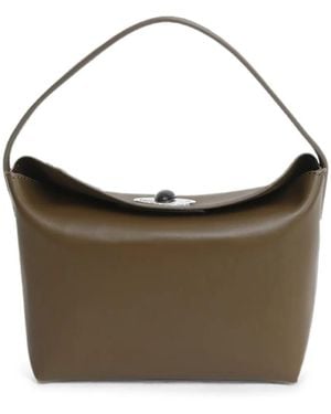 Christopher Esber Mini Turnlock Tote Bag - Brown