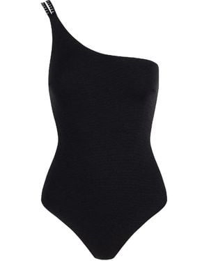 Marysia Swim Fauna One-Shoulder Swimsuit - Black