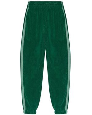 Versace Pantalon De Jogging À Poches Rayées - Green