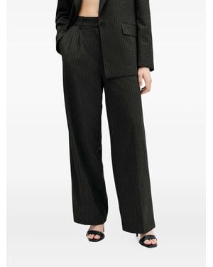 AllSaints Pantaloni Averie Gessati Con Pieghe - Nero