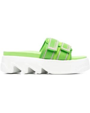 Le Silla Poolside Platform Sandals - Green