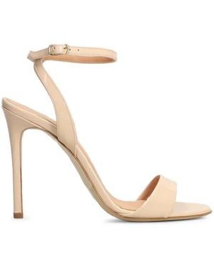 The Seller Patent-Leather Ankle-Strap Sandals - Natural
