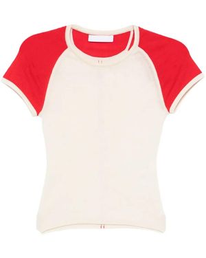CUDDLEUP Raglan-Sleeve Top - Red