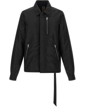 Rick Owens Zipped Down Padded Jacket - Black
