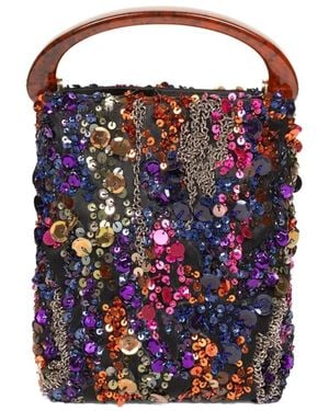 Dries Van Noten Micro Embellished Tote Bag - Blue