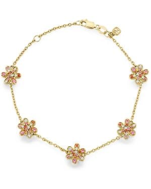Sydney Evan Florales Armband Mit Saphir Und Diamanten - Mettallic