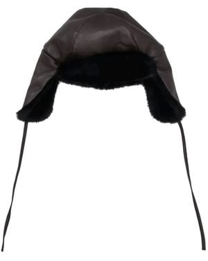 P.A.R.O.S.H. Cappello Faux-Fur Hat - Black
