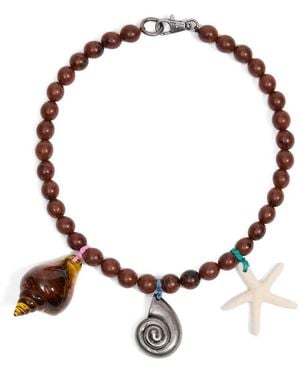 Bimba Y Lola Stones And Seashells Necklace - Metallic