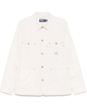 Polo Ralph Lauren Logo-Patch Overshirt - White
