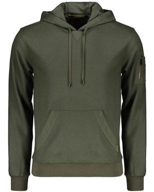 Moorer Sudadera Con Capucha Y Bolsillo En La Manga - Verde