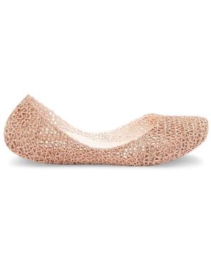 Melissa Glittered Ballet Flats - Pink