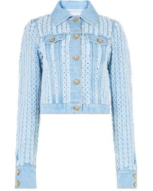Nina Ricci Buttoned Denim Jacket - Blue