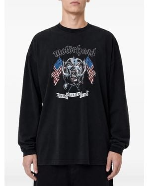 Vetements Motörhead-Print Long-Sleeve T-Shirt - Black
