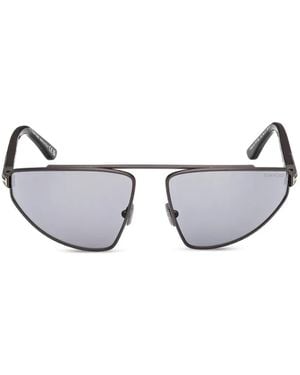 Tom Ford Geometric-Frame Sunglasses - White