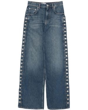 Stella McCartney Wide-Leg Denim Jeans - Blue