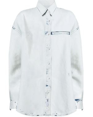 Proenza Schouler Kruger ブリーチ デニムシャツ - ホワイト