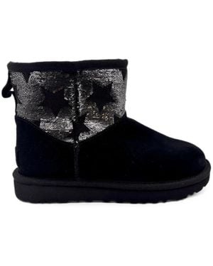 UGG Bottines Classic Mini À Sequins - Noir