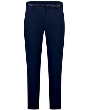 Betty Barclay Belted Turned-Up Trousers - Blue