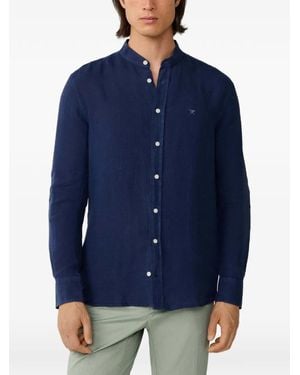 Hackett Porter Linen Shirt - Blue