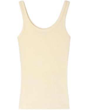 Sandro Ribbed-Knit Tank Top - Natural