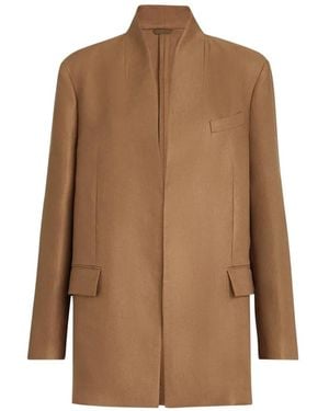 Brunello Cucinelli Linen Blazer - Brown