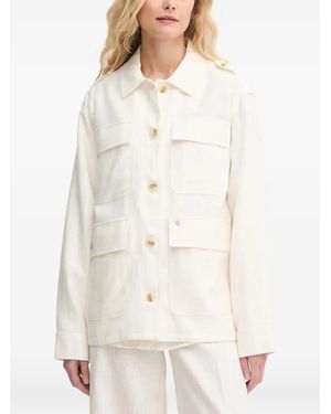 Mos Mosh Mmalfea Flap-Pocket Jacket - White