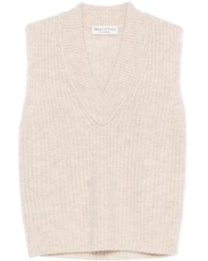 Marc O' Polo Gilet Con Scollo A V - Neutro