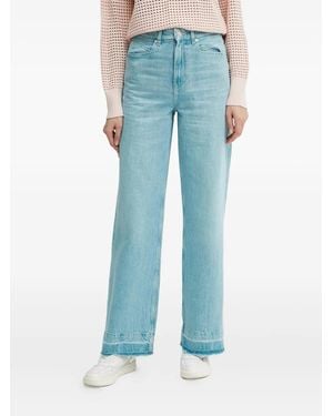 BOSS Frayed-Hem Jeans - Blue