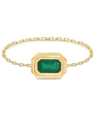 Yi Collection 18K Emerald Chain Ring - Yellow