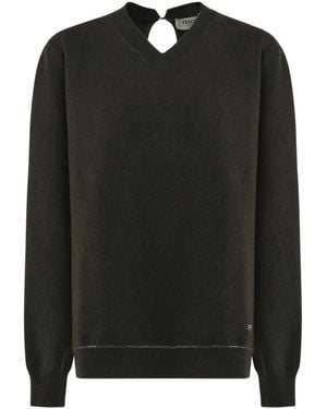 Fendi Jersey de cachemira - Negro