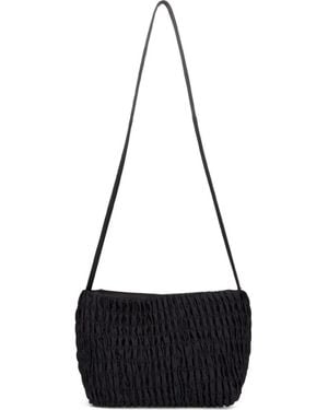Hai Millie Ruched Shoulder Bag - Black