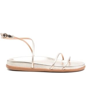 Ancient Greek Sandals Leather Ankle-Strap Sandals - Natural
