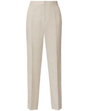 Fabiana Filippi Cotton Wool Linen Trousers - White