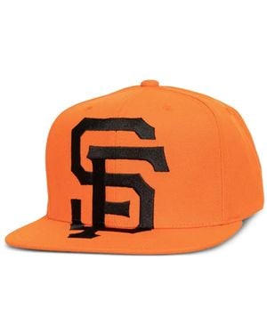 Mitchell & Ness Mlb San Francisco Giants Logo Snapback Cap - Orange