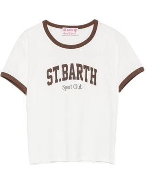 MC2 Saint Barth Logo-Print T-Shirt - White