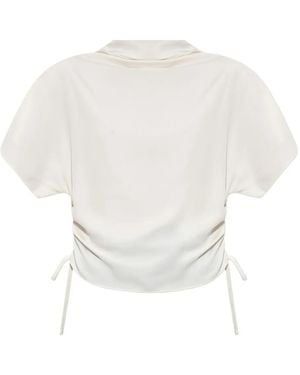 AllSaints Leslie Drawstring T-Shirt - White