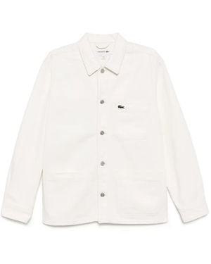 Lacoste Denim Shirt Jacket - White