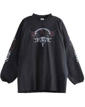 Vetements Graphic Sweatshirt - Black