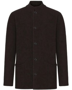 Roberto Collina Jacke Mit Stehkragen Und Knöpfen - Schwarz