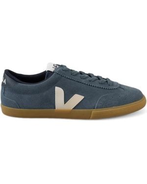 Veja Suede V-Logo Trainers - Blue
