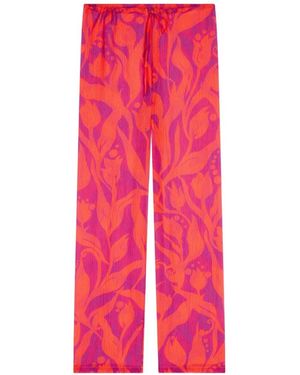 Dries Van Noten Printed Trousers - Pink