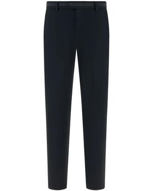 BOGGI Zip Pocket Straight-Leg Trousers - Blue