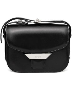 KENZO Sac Porté Épaule Ribbon En Cuir - Noir