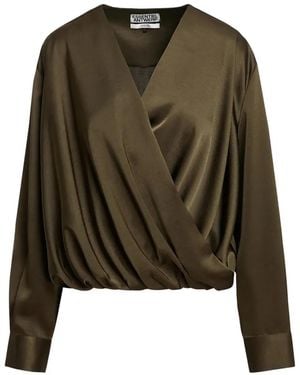 Essentiel Antwerp Wrap-Style Top - Green