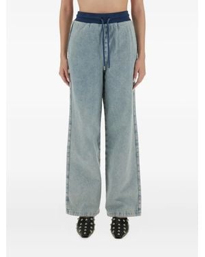 Moschino Drawstring Waistband Trousers - Blue