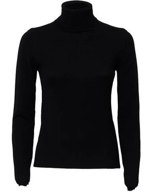 Zanone Slim-Fit Roll-Neck Jumper - Black