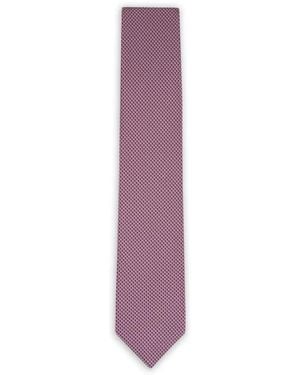 Brioni Patterned Silk Tie - Purple