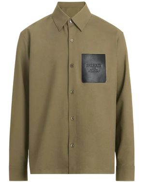 Balmain Giacca-Camicia - Verde